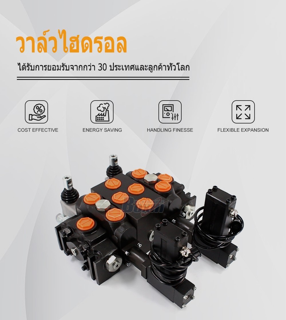 DCV200 มอเตอร์ไฟฟ้า 2 สปูล วาล์วทิศทางส่วน
